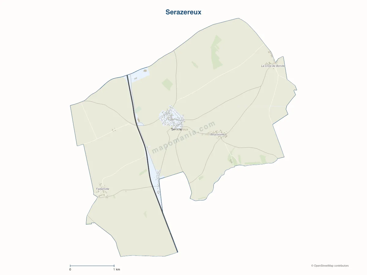 Carte de Serazereux à personnaliser