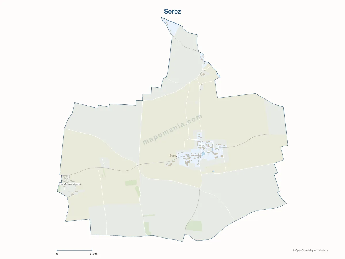 Carte de Serez à personnaliser