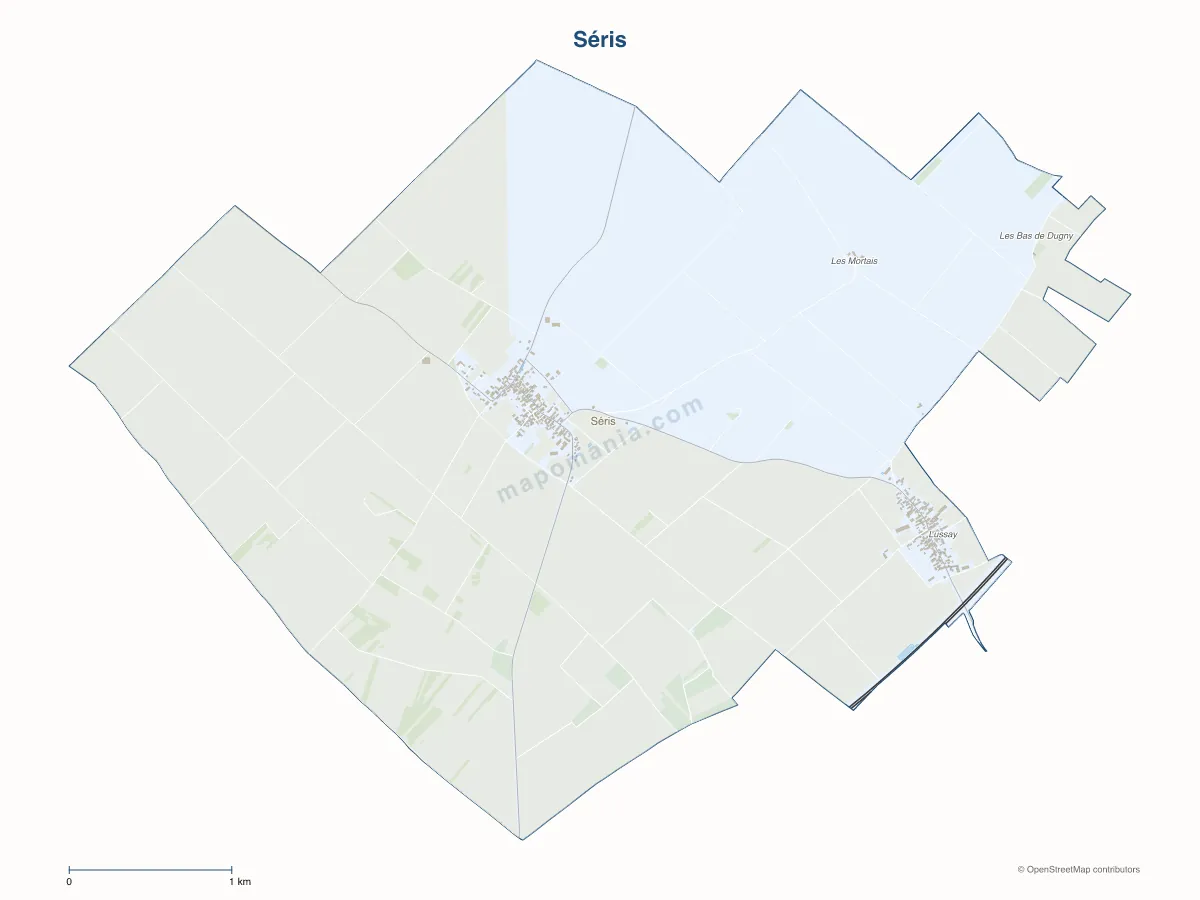Carte de Séris à personnaliser