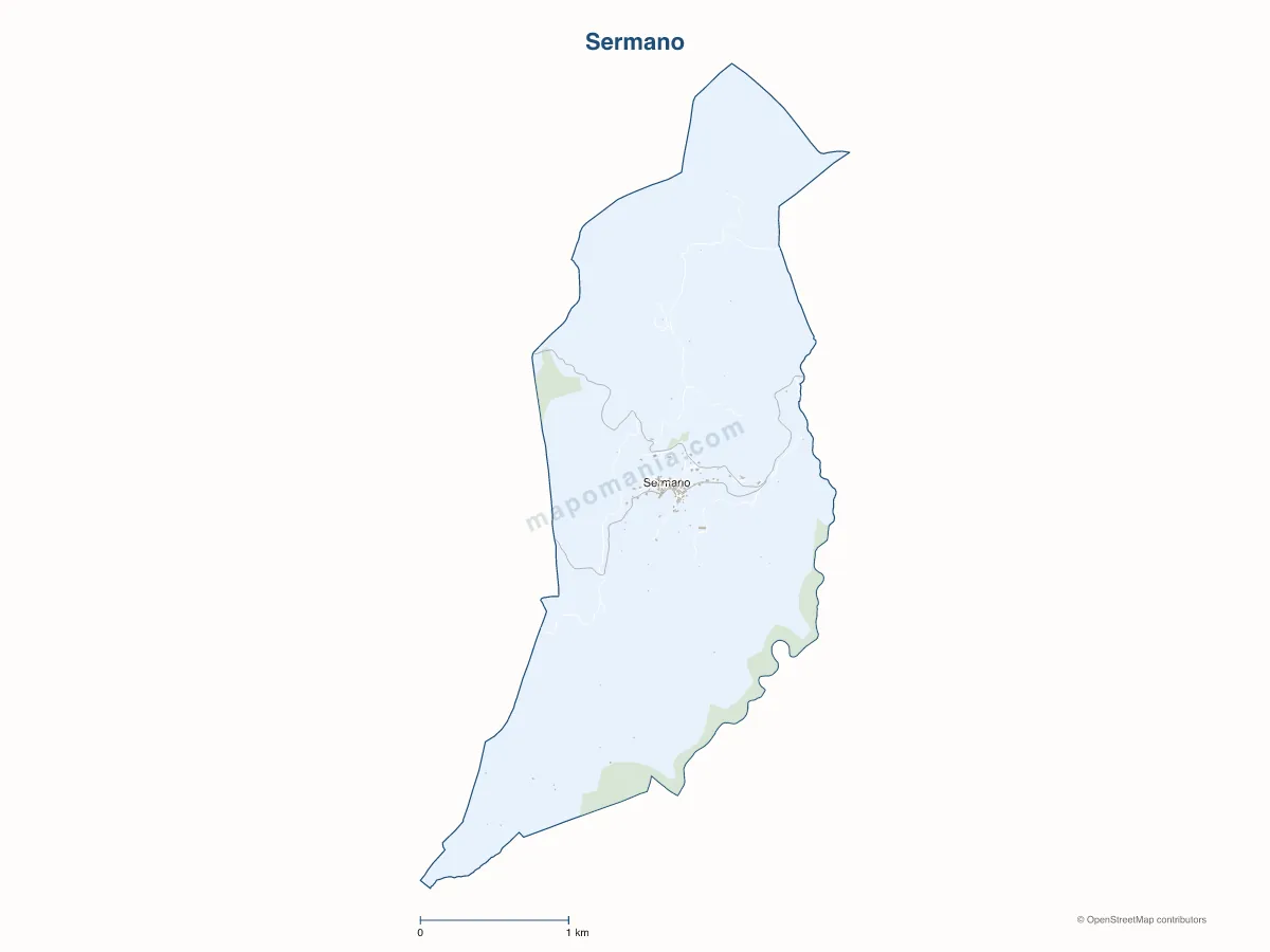 Carte de Sermano à personnaliser