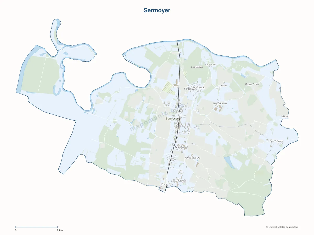Carte de Sermoyer à personnaliser