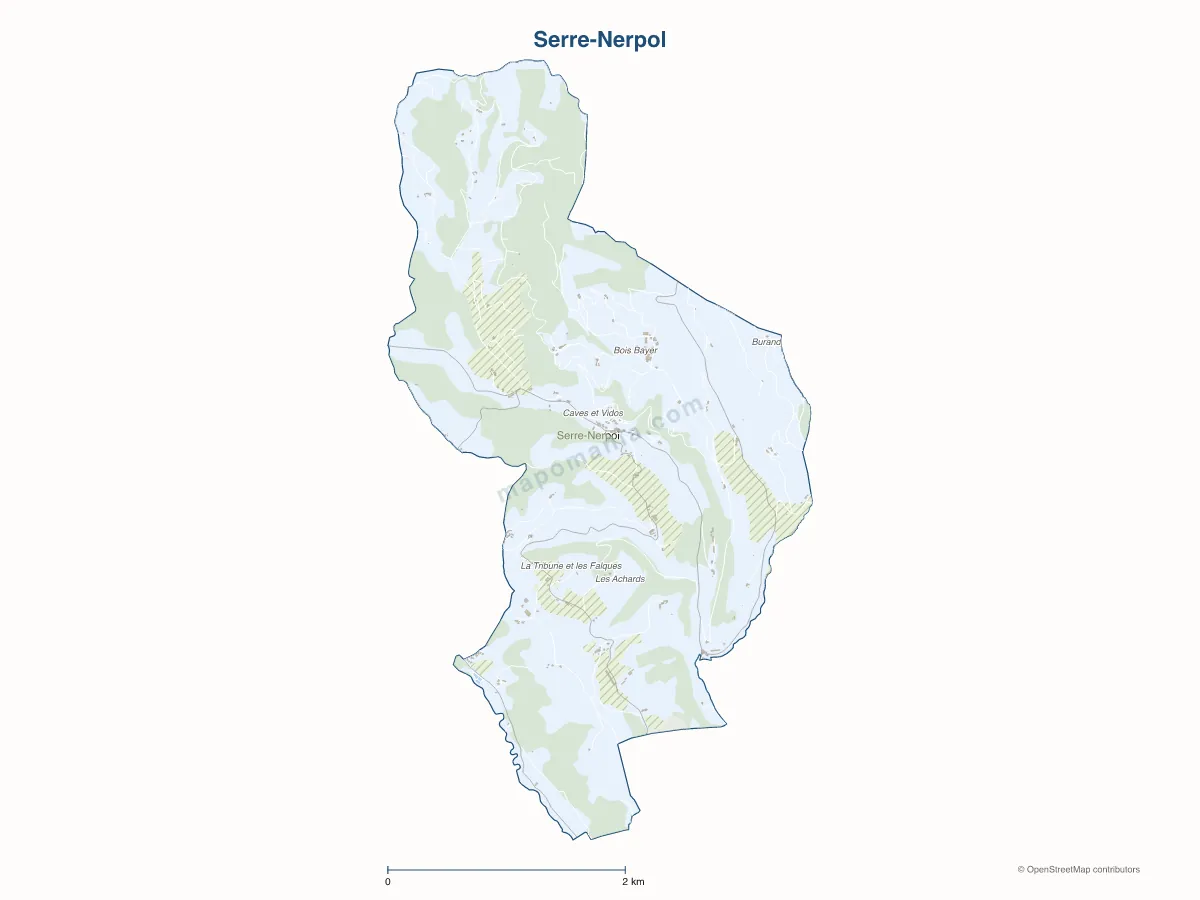 Carte de Serre-Nerpol à personnaliser