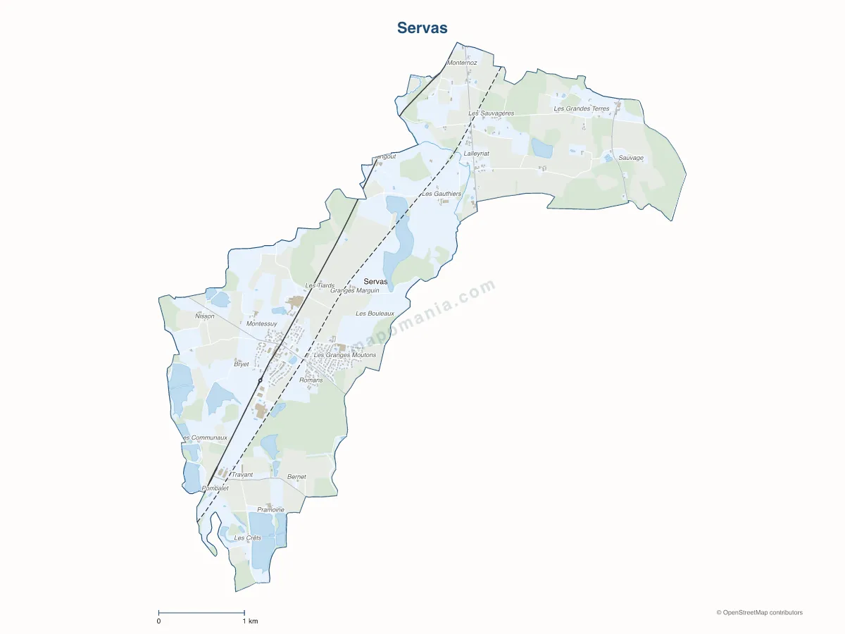 Carte de Servas à personnaliser
