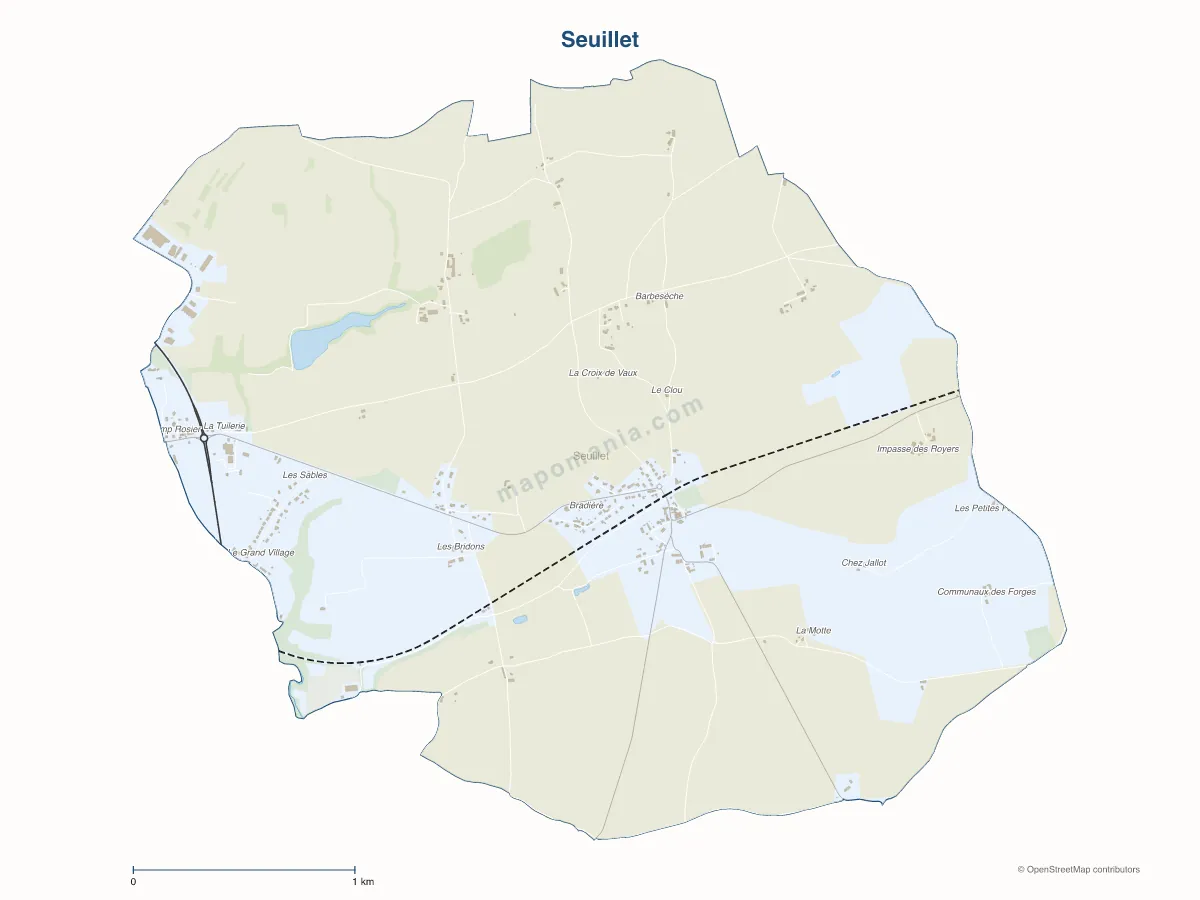 Carte de Seuillet à personnaliser