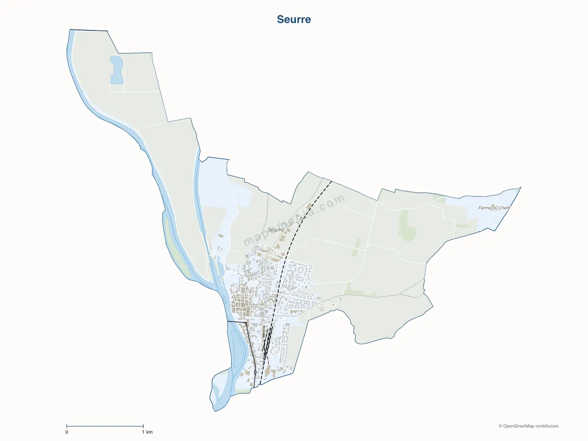 Carte de Seurre à personnaliser