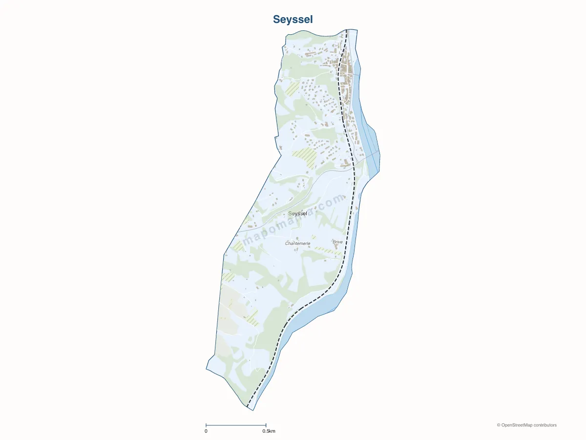 Carte de Seyssel à personnaliser
