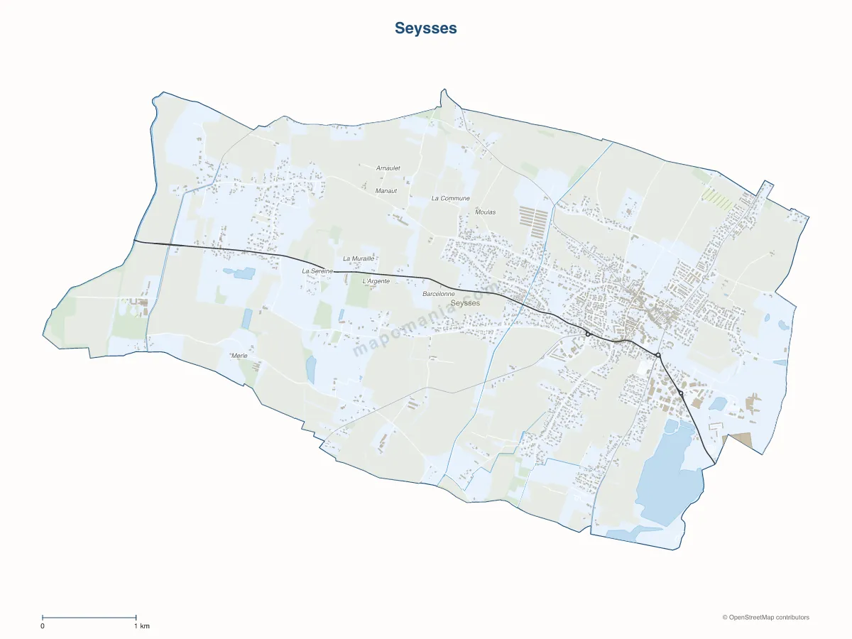 Carte de Seysses à personnaliser