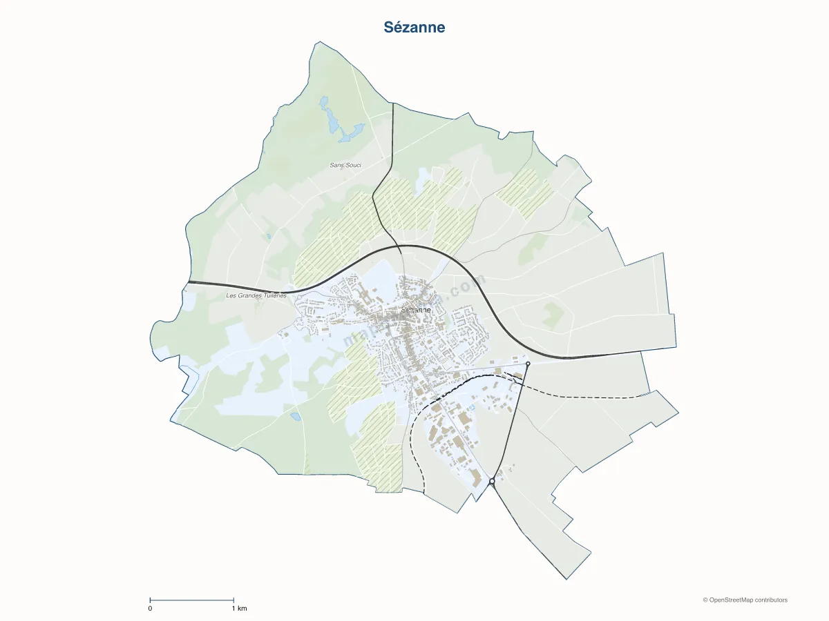 Carte de Sézanne à personnaliser