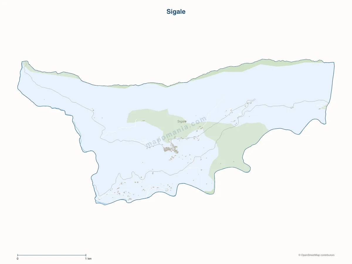 Carte de Sigale à personnaliser