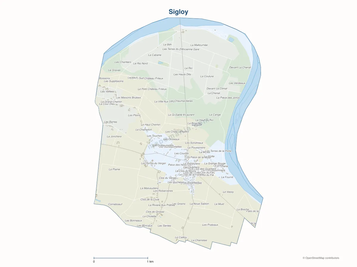 Carte de Sigloy à personnaliser