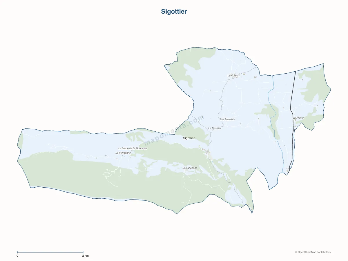 Carte de Sigottier à personnaliser