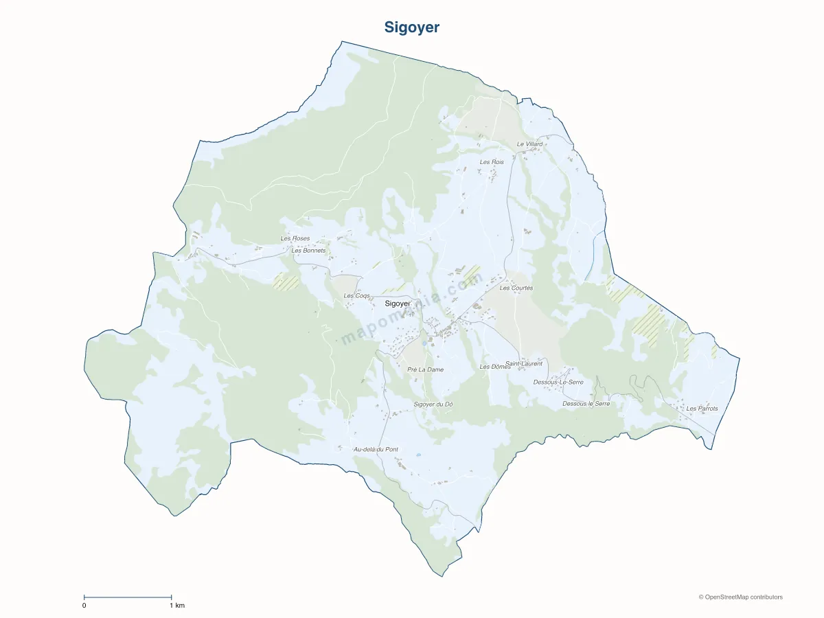 Carte de Sigoyer à personnaliser