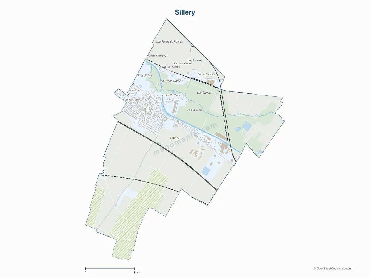 Carte de Sillery à personnaliser