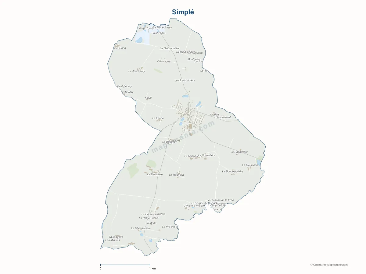 Carte de Simplé à personnaliser
