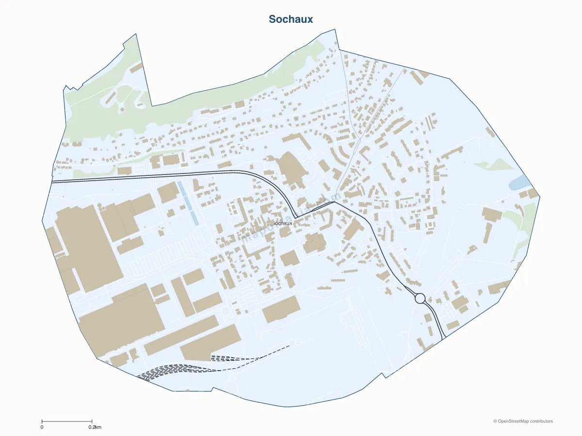Carte de Sochaux à personnaliser