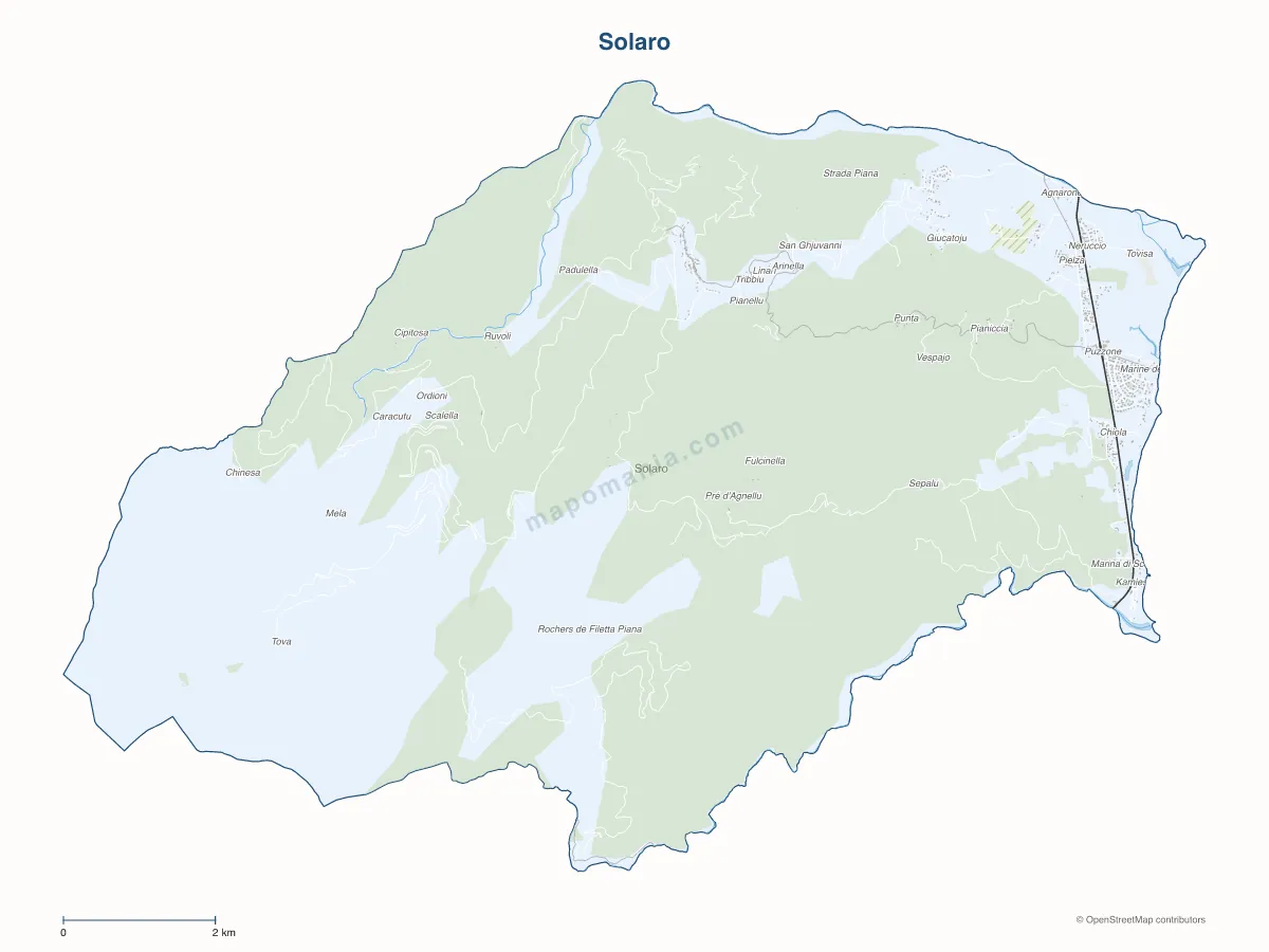 Carte de Solaro à personnaliser
