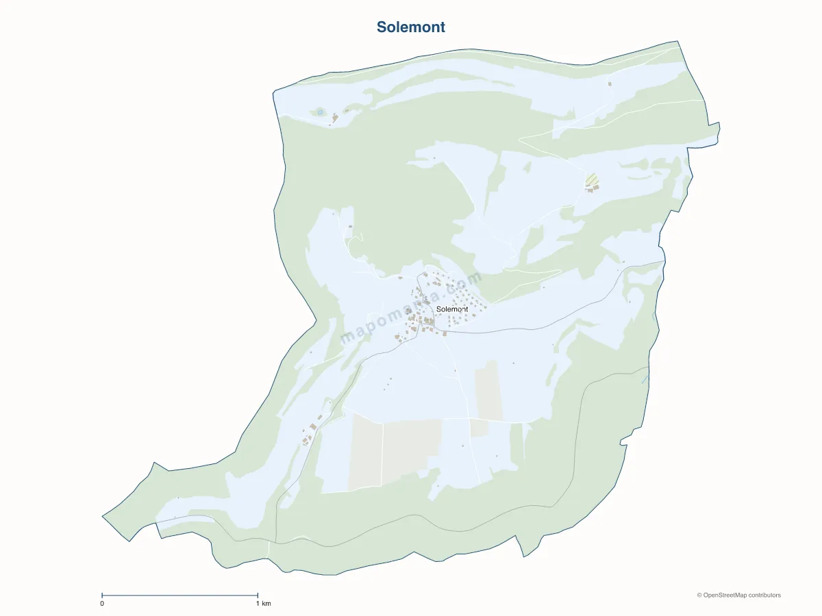 Carte de Solemont à personnaliser
