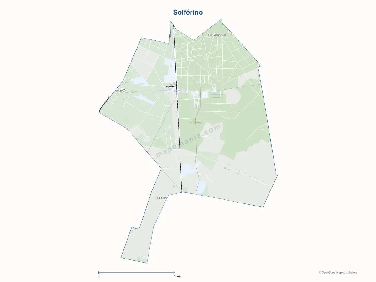 Carte de Solférino à personnaliser