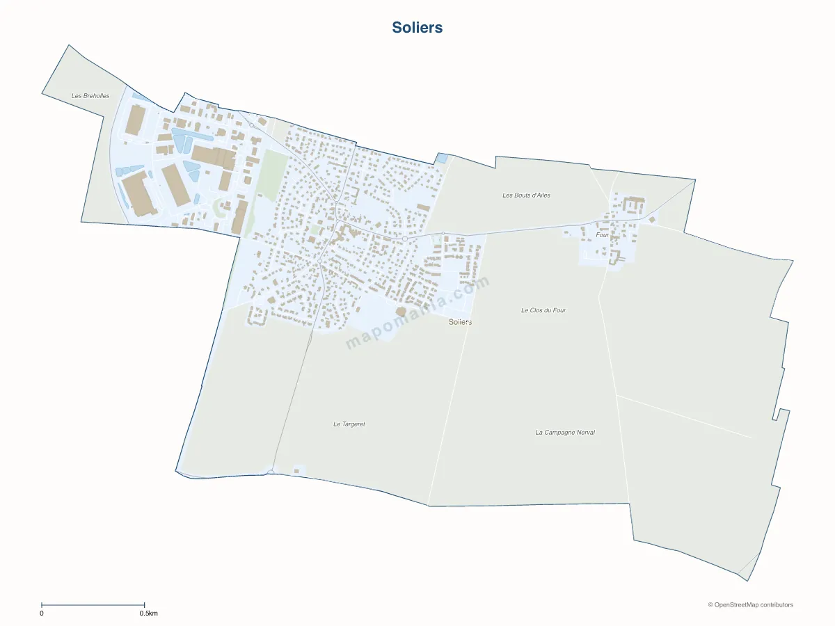 Carte de Soliers à personnaliser