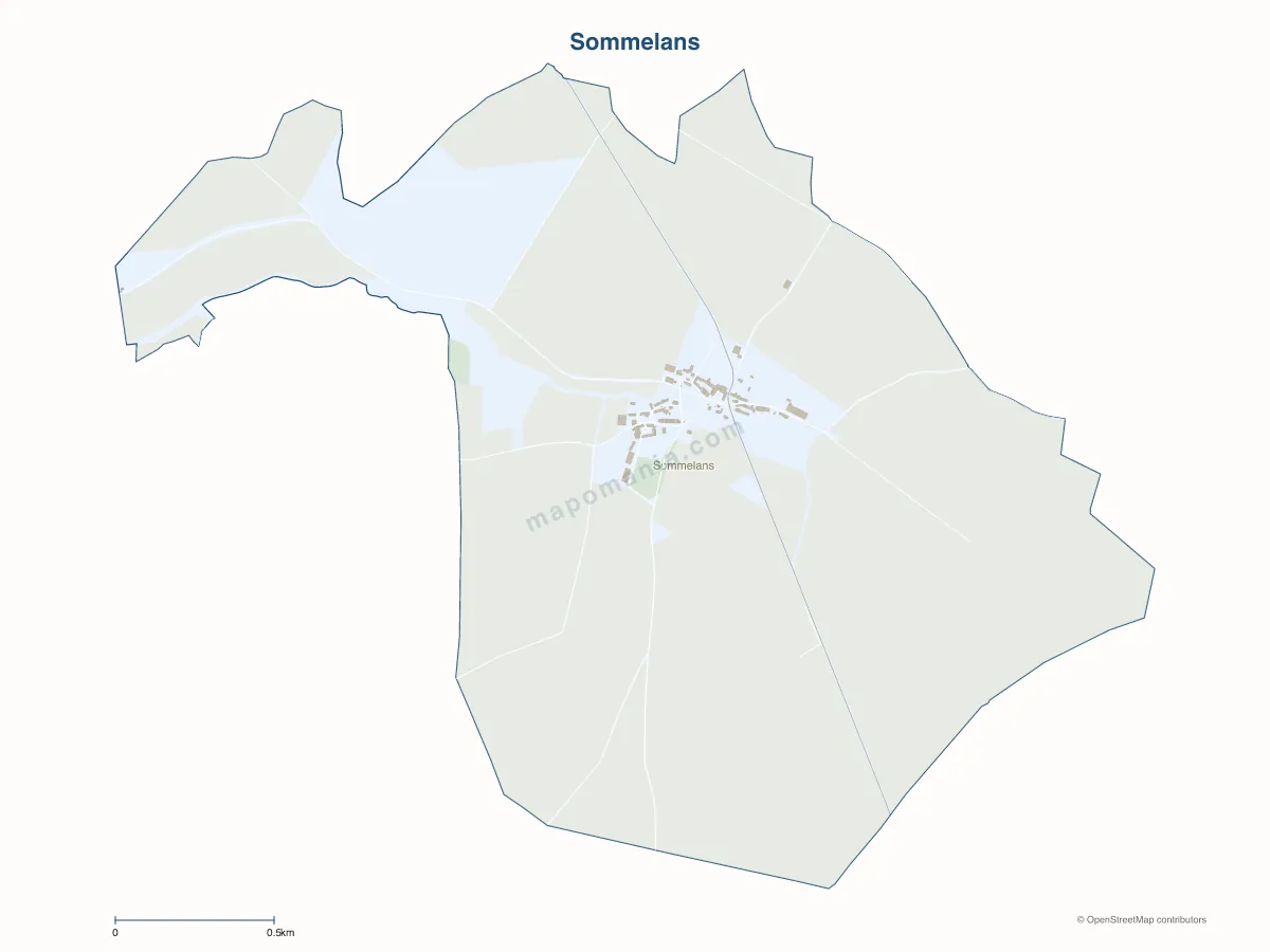 Carte de Sommelans à personnaliser