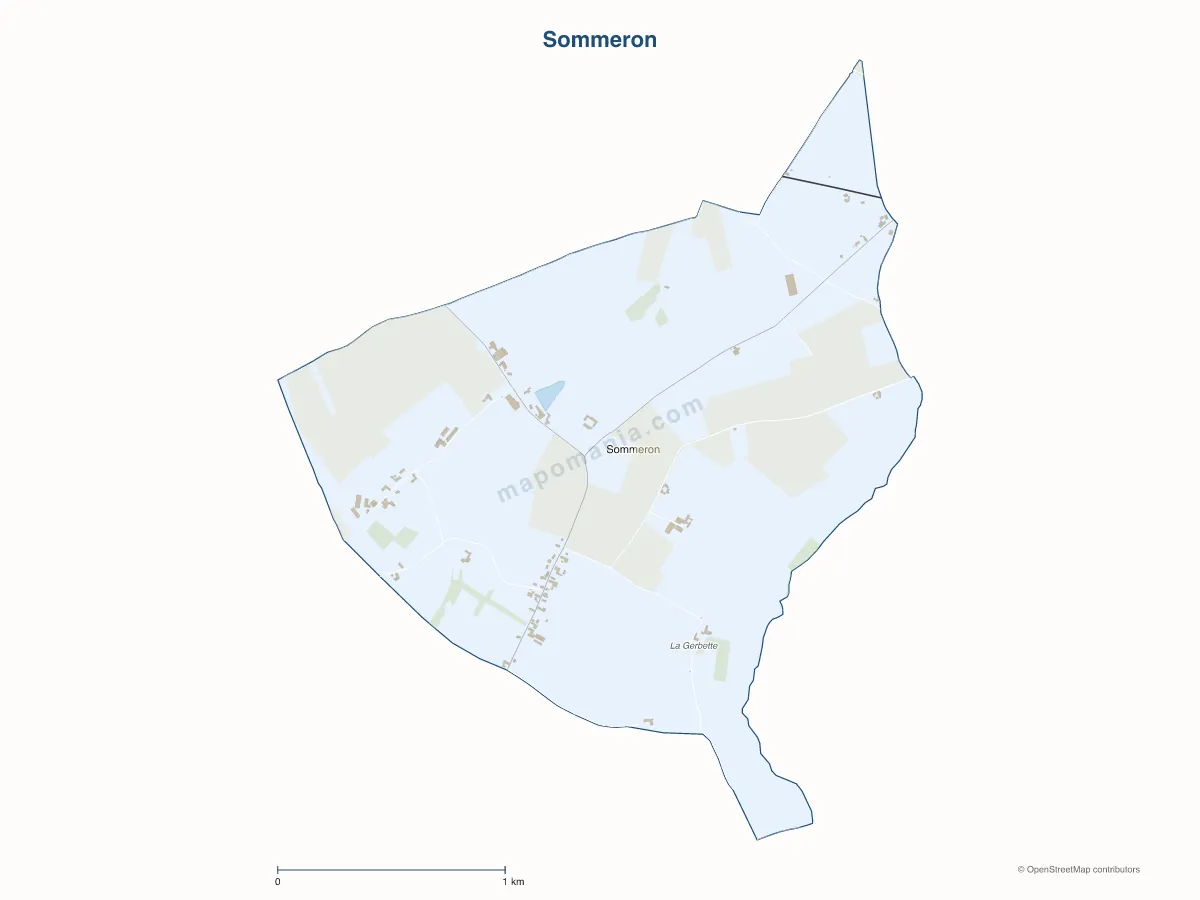 Carte de Sommeron à personnaliser