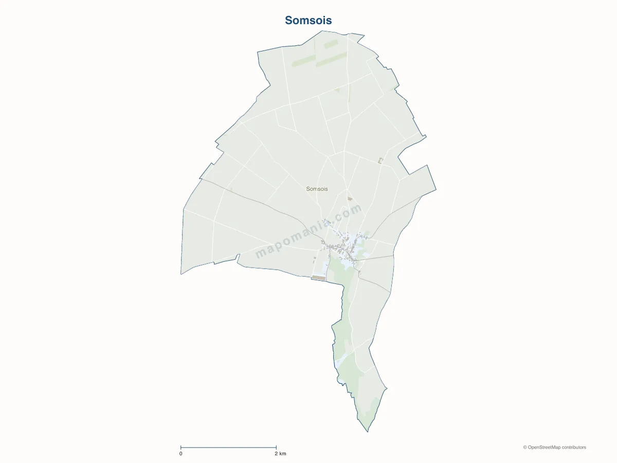 Carte de Somsois à personnaliser