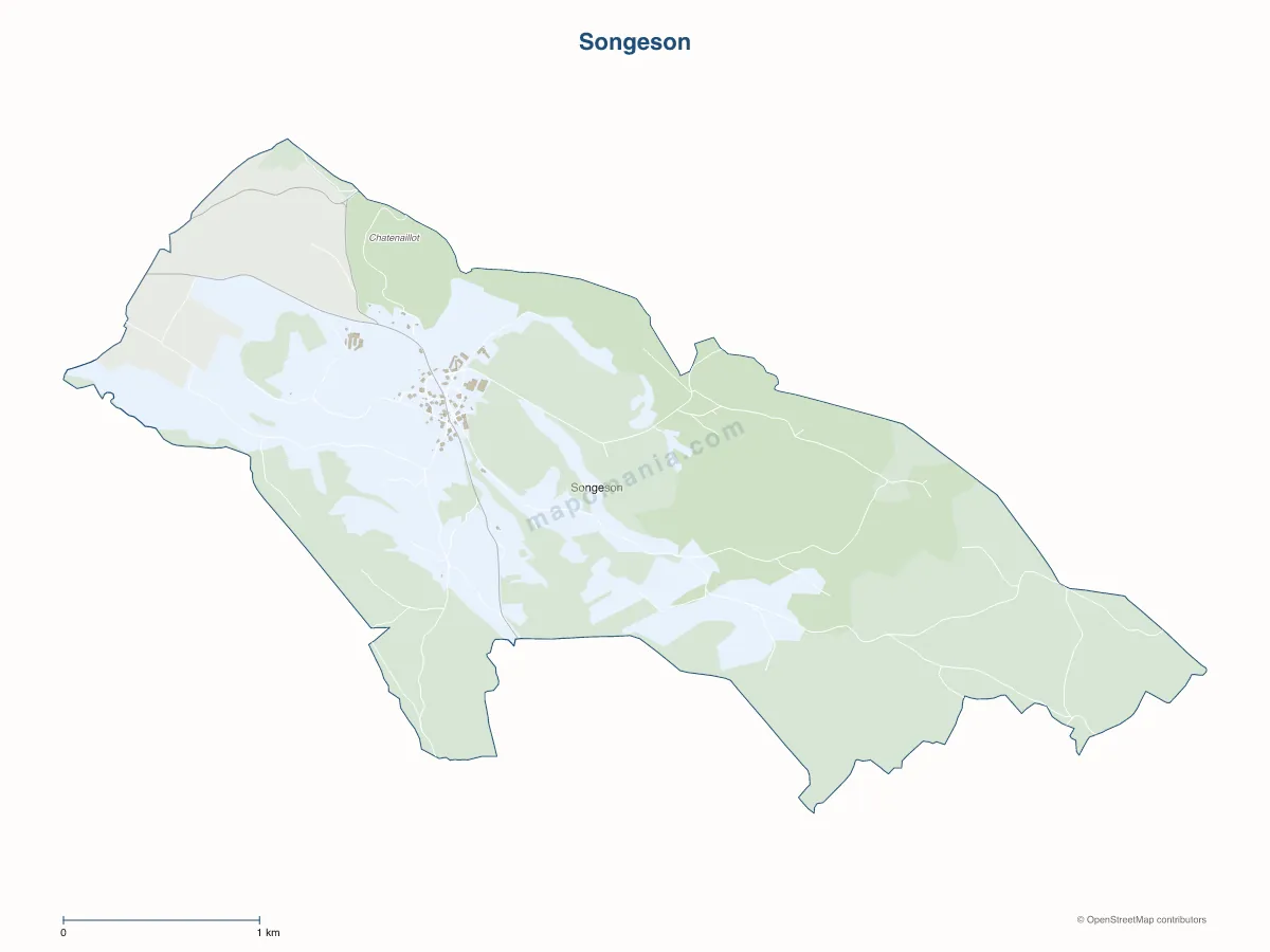 Carte de Songeson à personnaliser