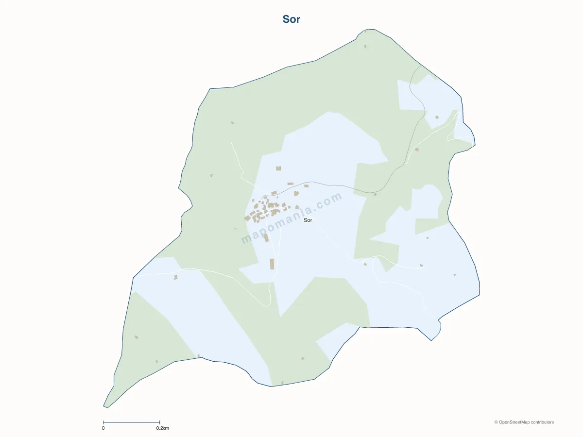 Carte de Sor à personnaliser