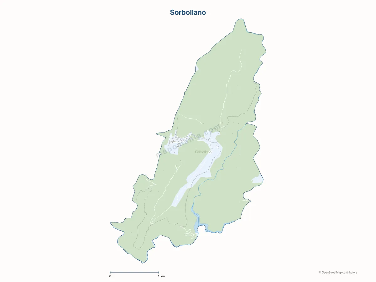 Carte de Sorbollano à personnaliser