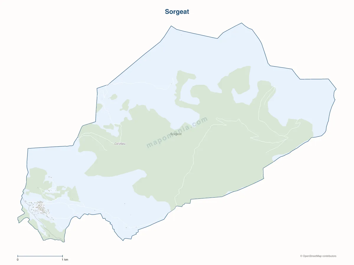 Carte de Sorgeat à personnaliser
