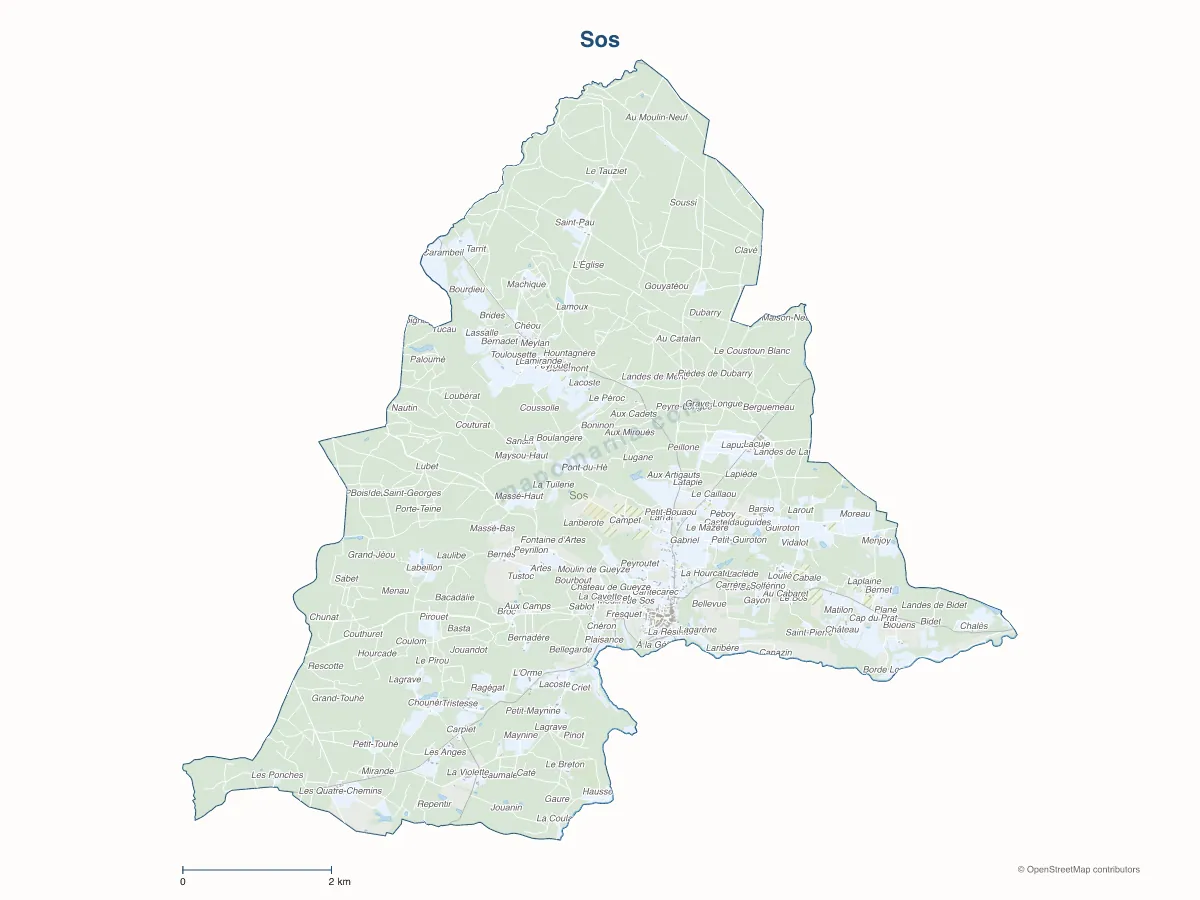 Carte de Sos à personnaliser