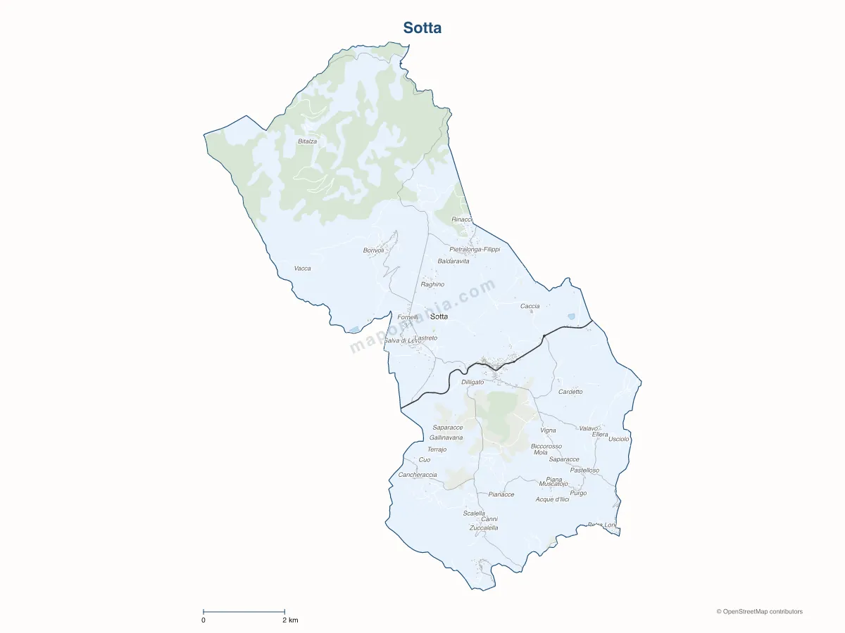 Carte de Sotta à personnaliser