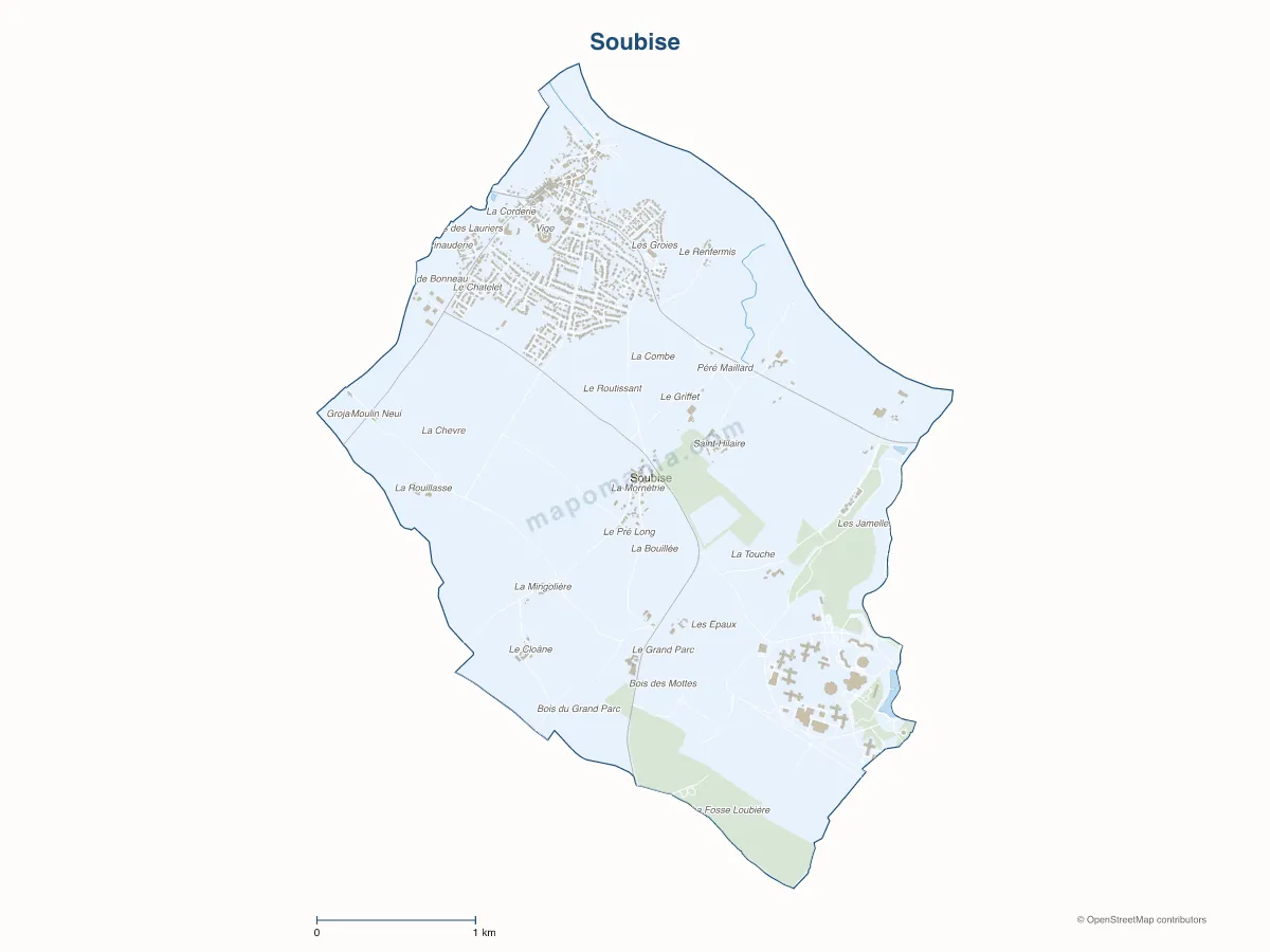 Carte de Soubise à personnaliser