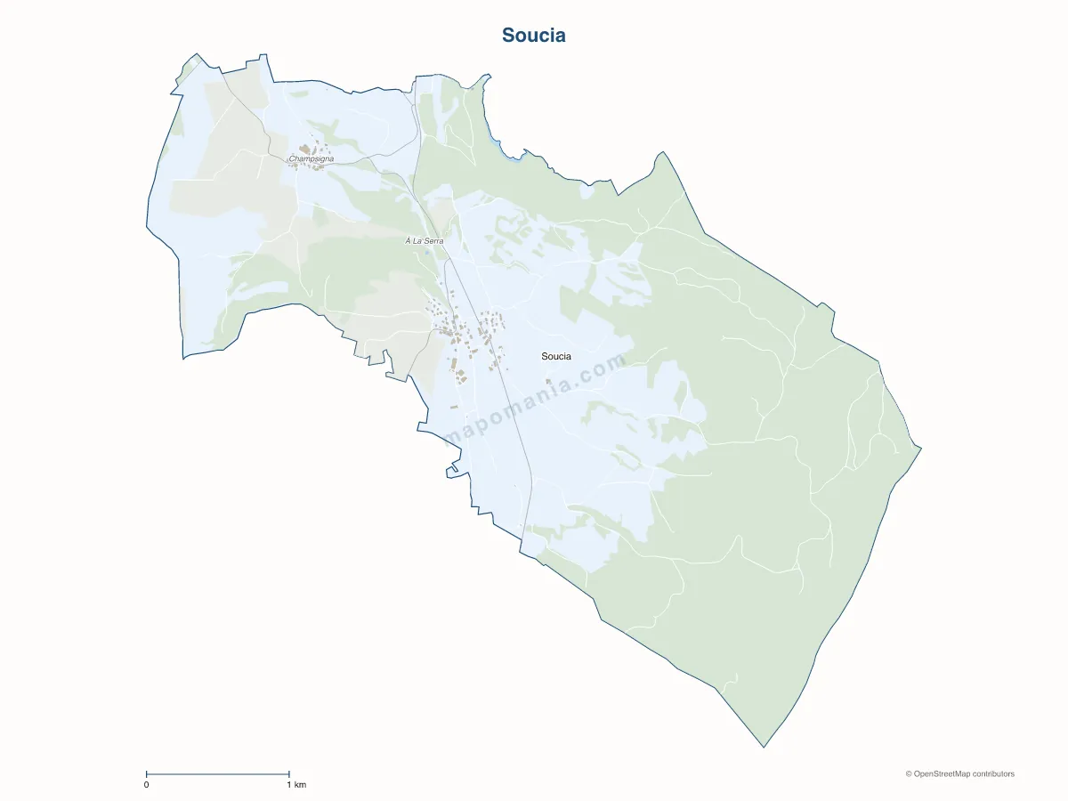 Carte de Soucia à personnaliser