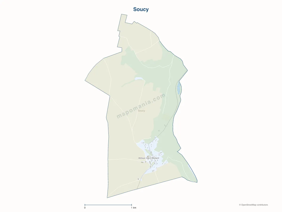 Carte de Soucy à personnaliser