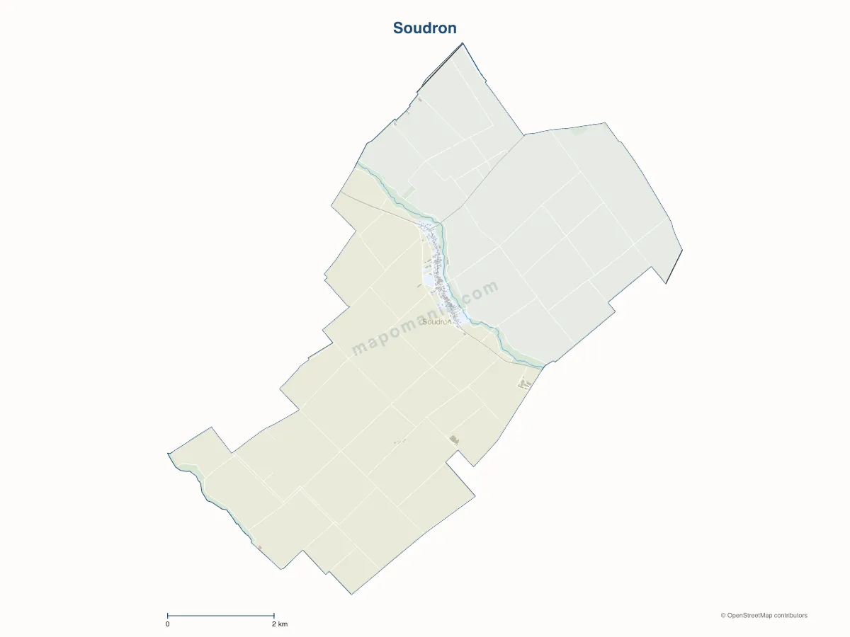 Carte de Soudron à personnaliser