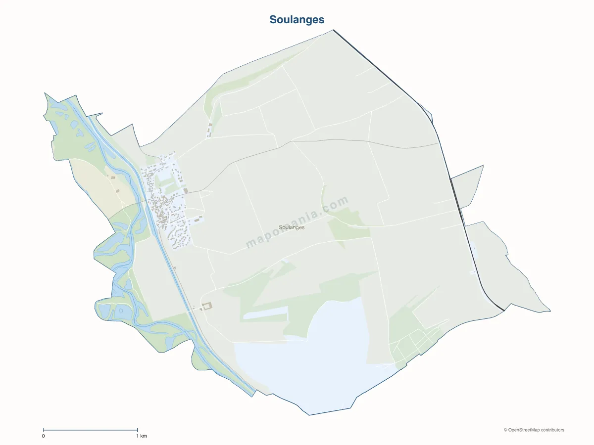 Carte de Soulanges à personnaliser