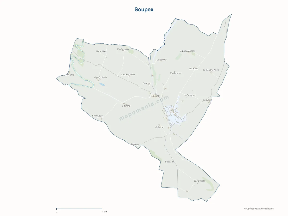 Carte de Soupex à personnaliser