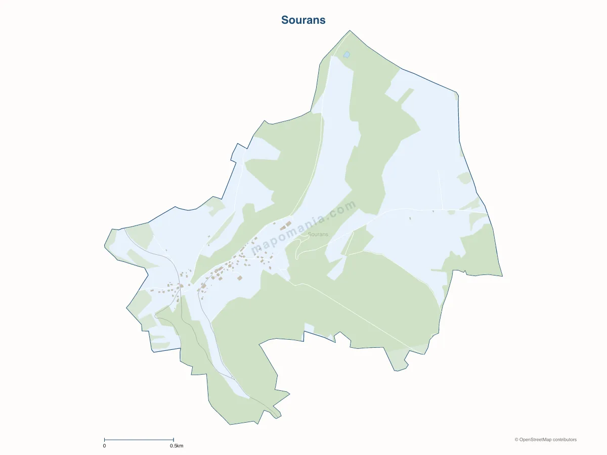 Carte de Sourans à personnaliser