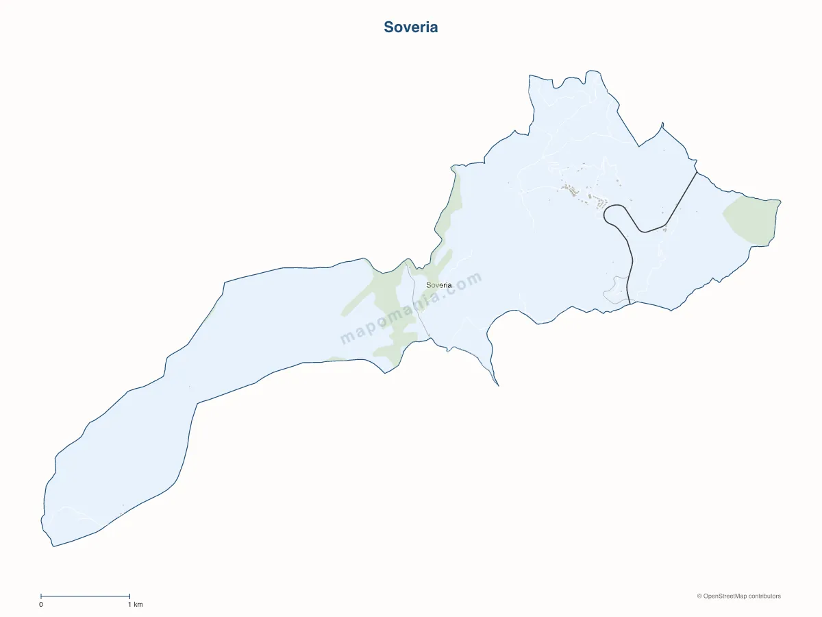 Carte de Soveria à personnaliser