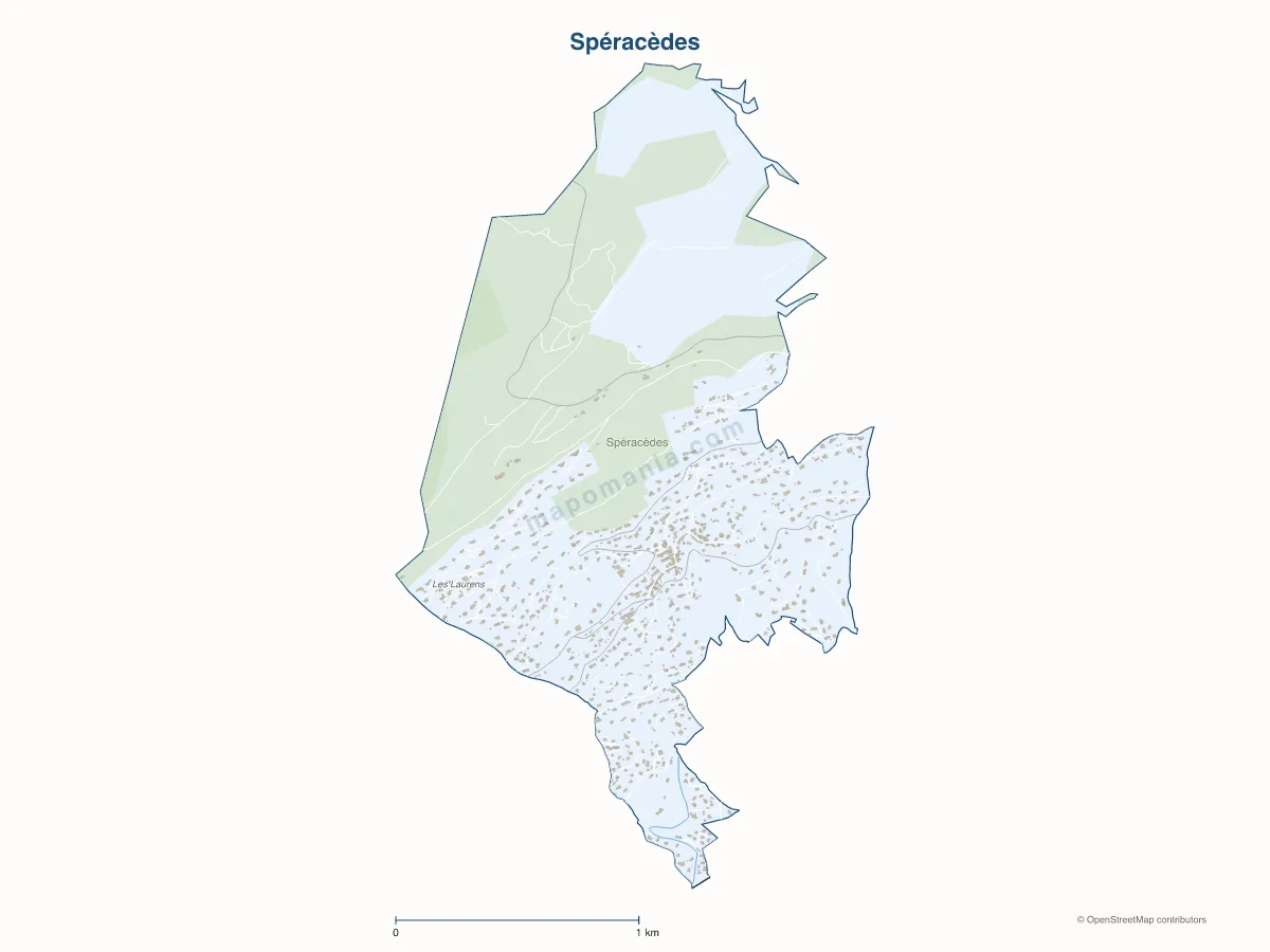 Carte de Spéracèdes à personnaliser