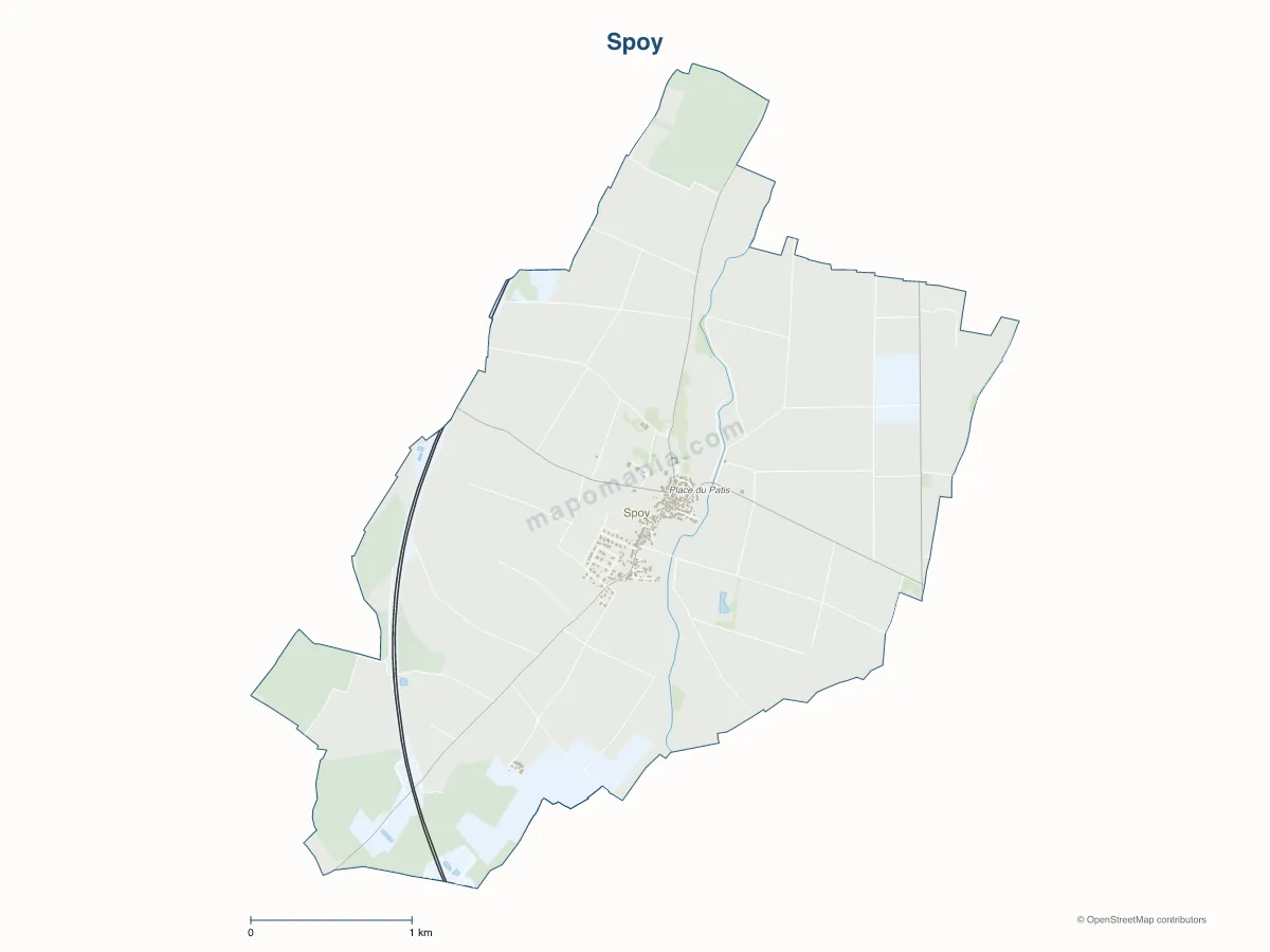 Carte de Spoy à personnaliser