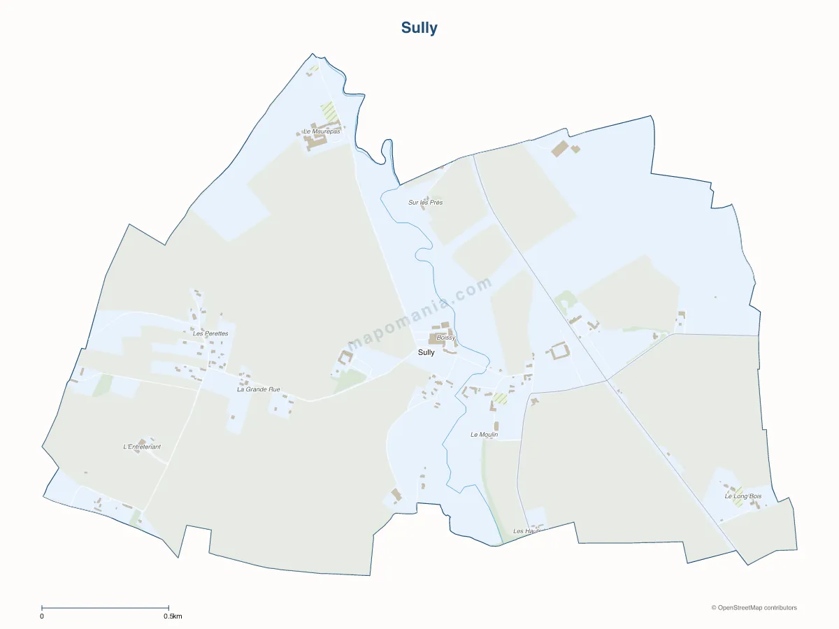 Carte de Sully à personnaliser