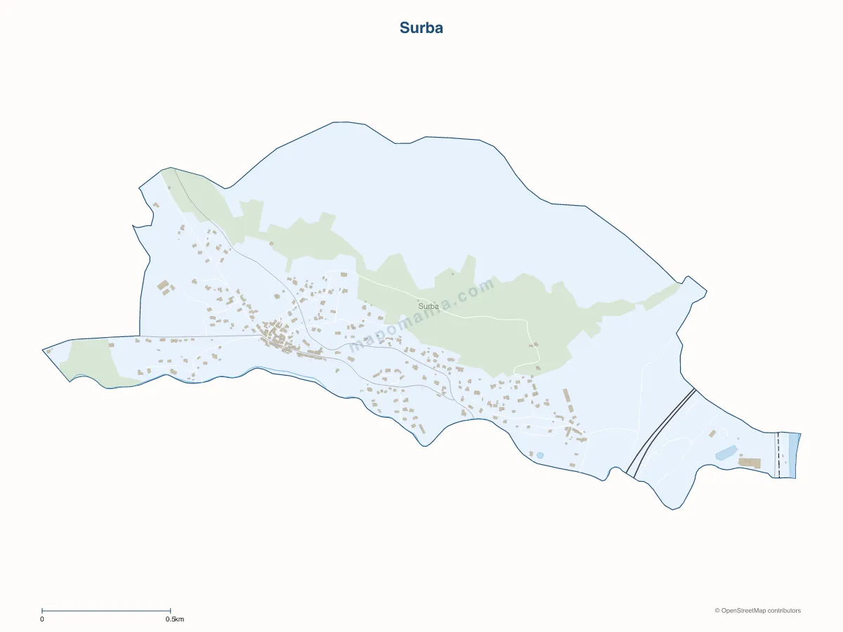 Carte de Surba à personnaliser