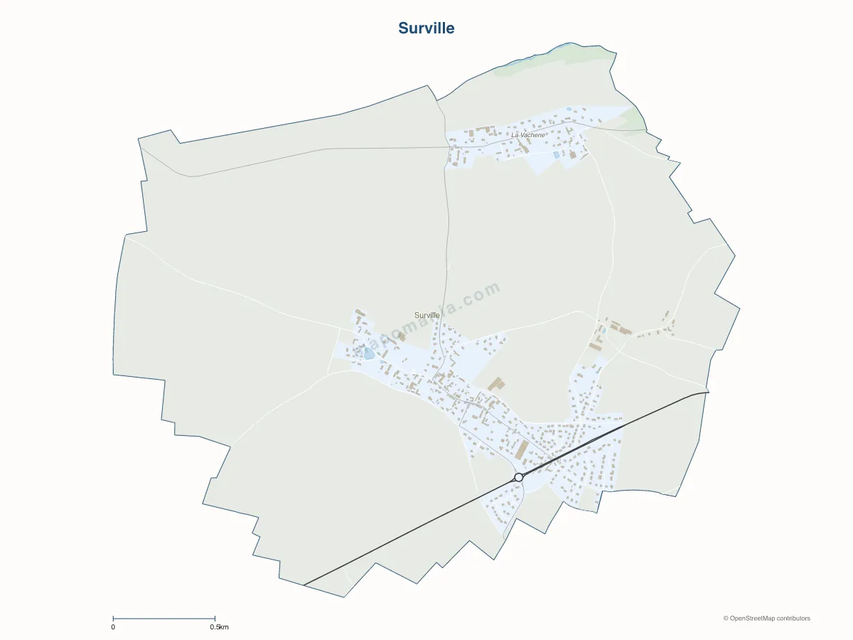 Carte de Surville à personnaliser