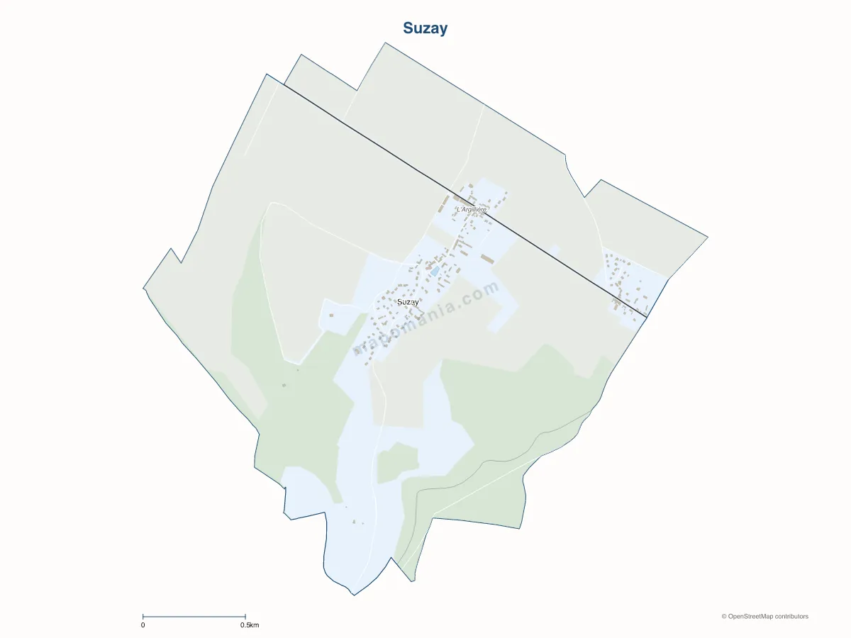 Carte de Suzay à personnaliser