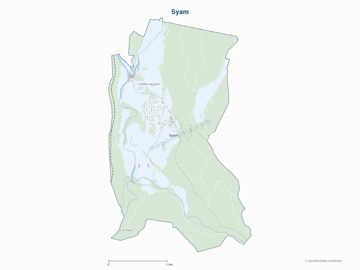 Carte de Syam à personnaliser
