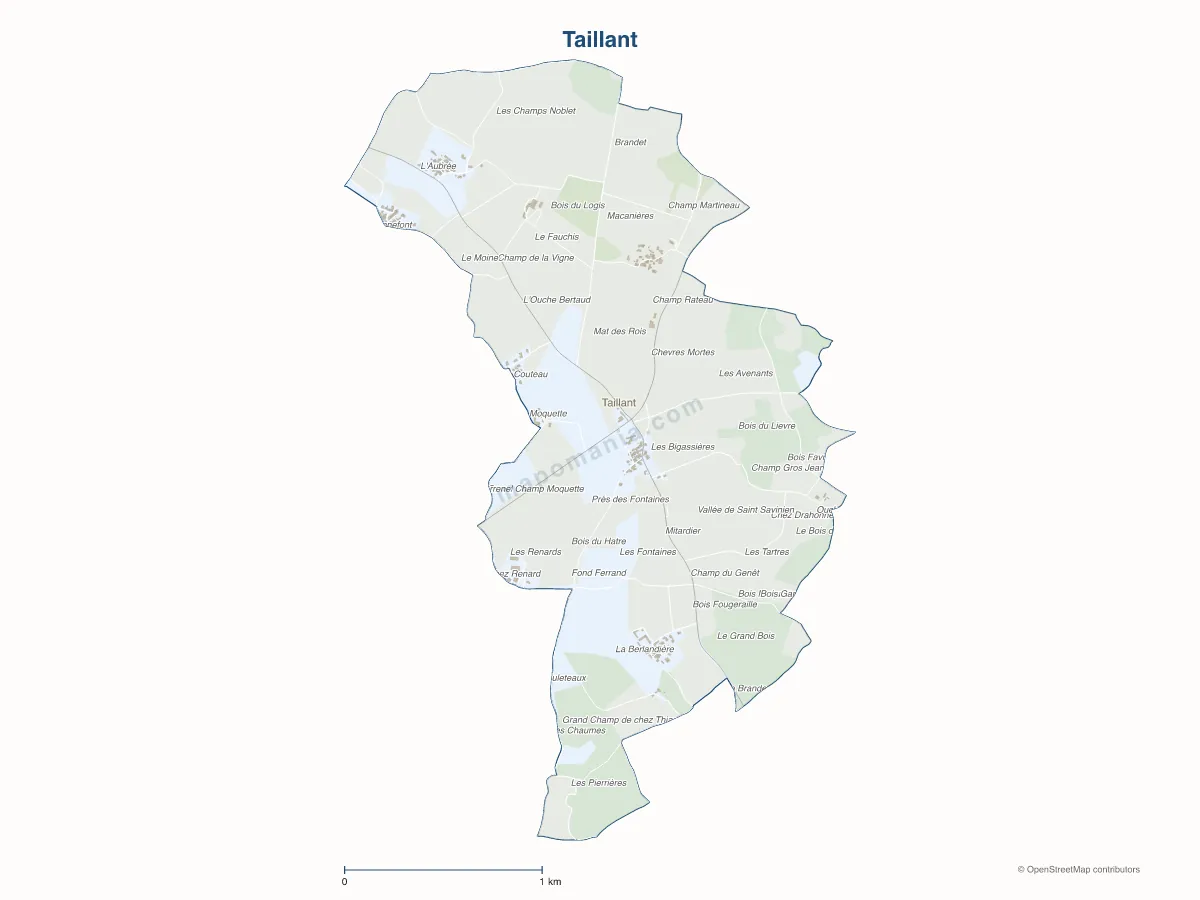 Carte de Taillant à personnaliser