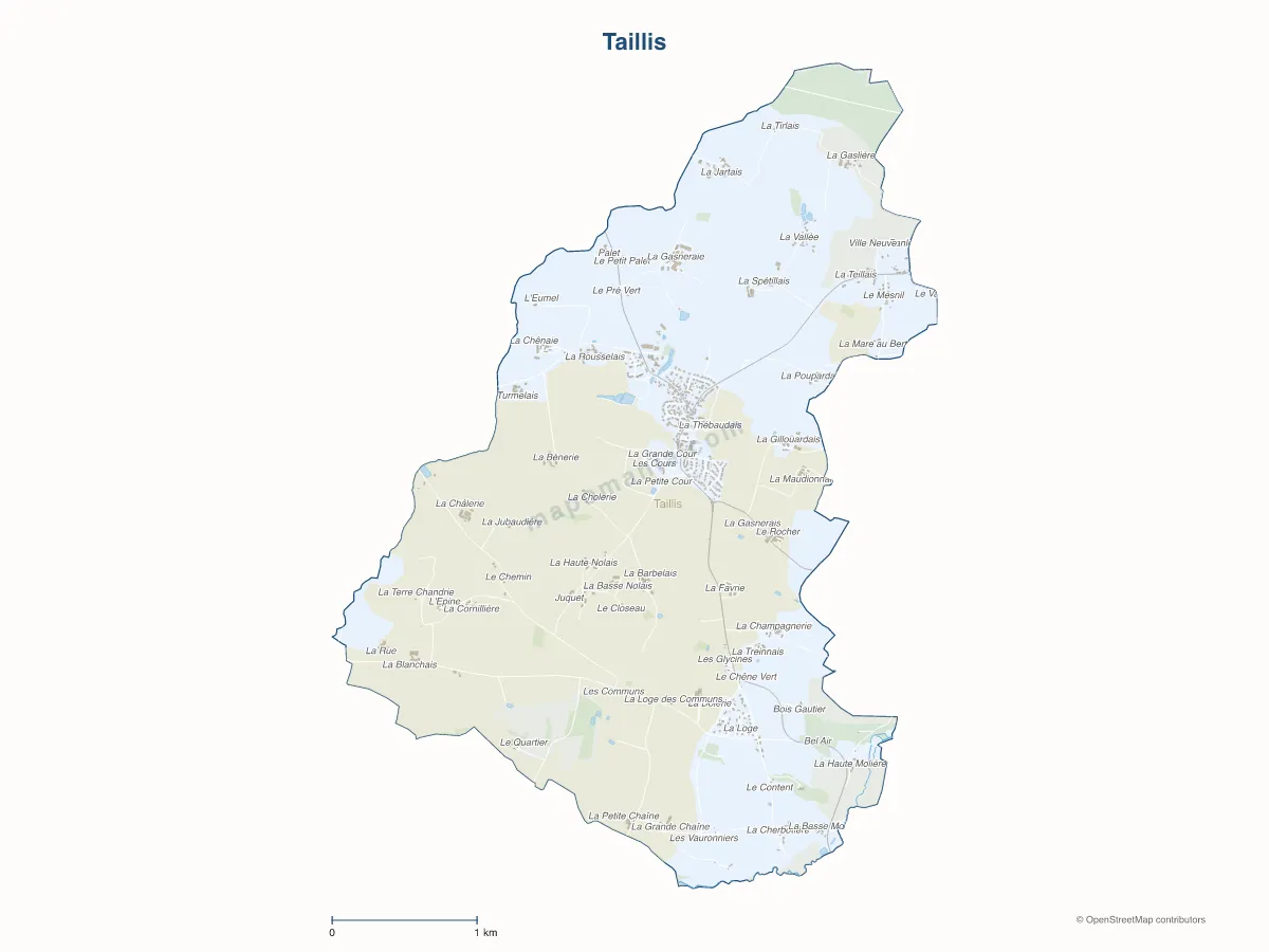 Carte de Taillis à personnaliser