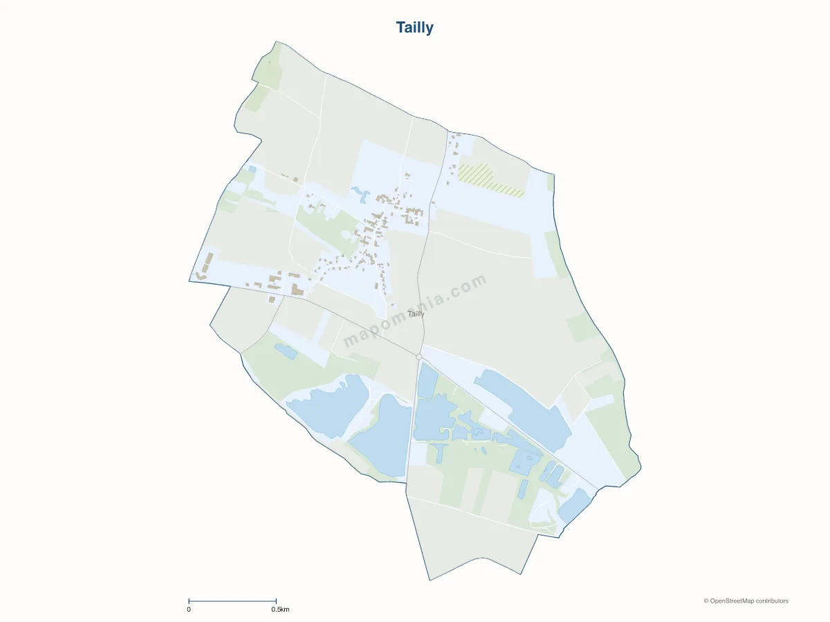Carte de Tailly à personnaliser